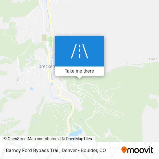 Barney Ford Bypass Trail map