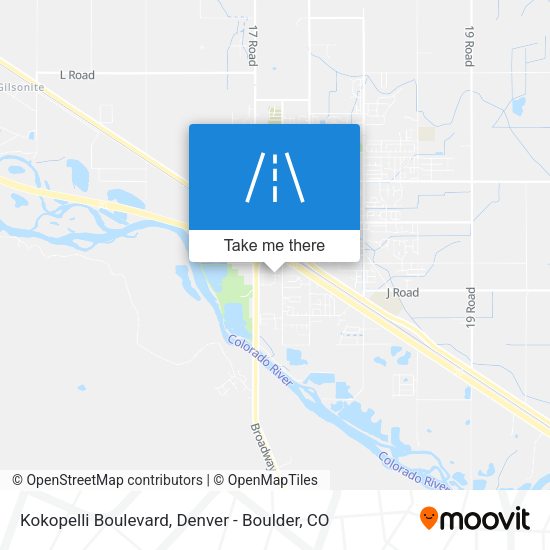 Mapa de Kokopelli Boulevard