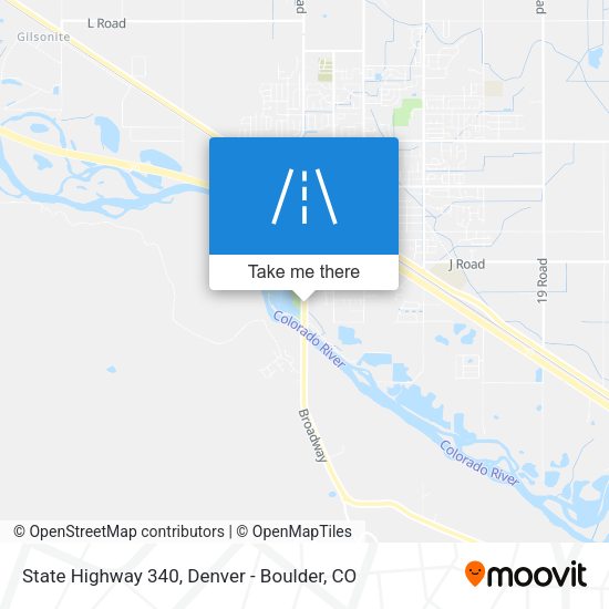 State Highway 340 map