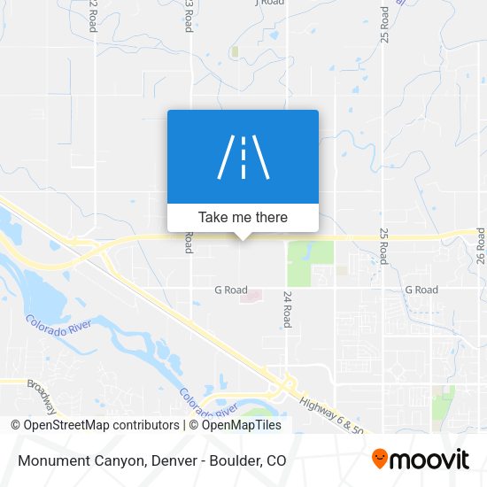 Mapa de Monument Canyon