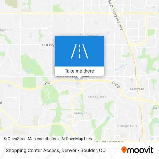 Shopping Center Access map