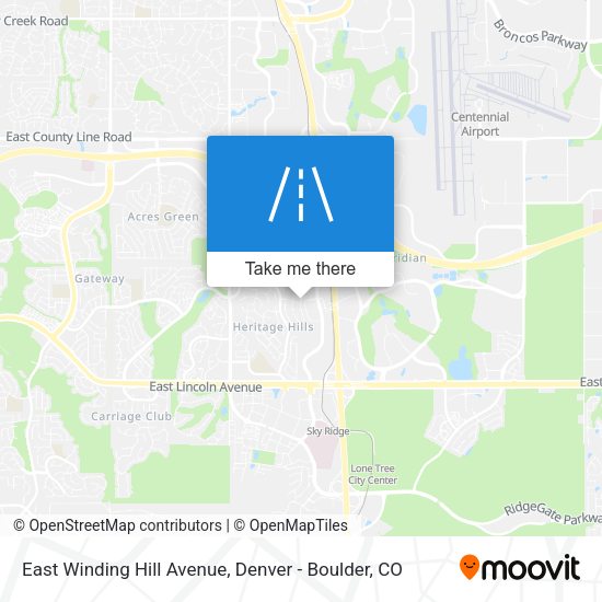 East Winding Hill Avenue map