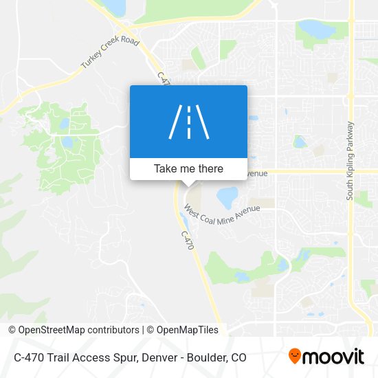 C-470 Trail Access Spur map