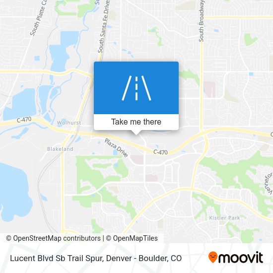Lucent Blvd Sb Trail Spur map
