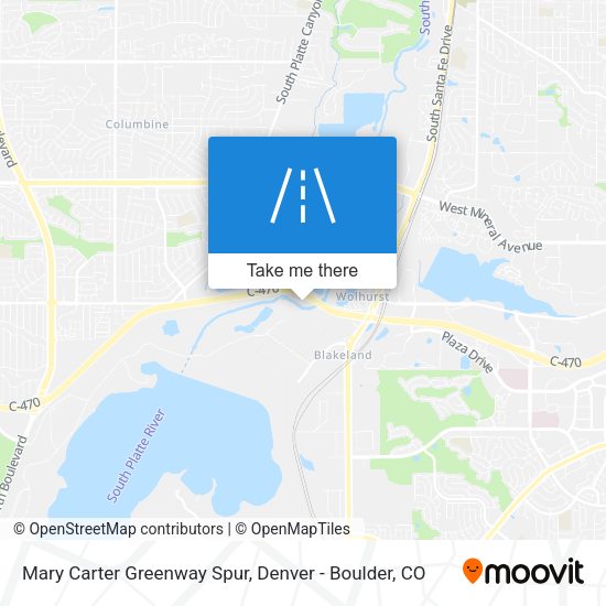 Mary Carter Greenway Spur map