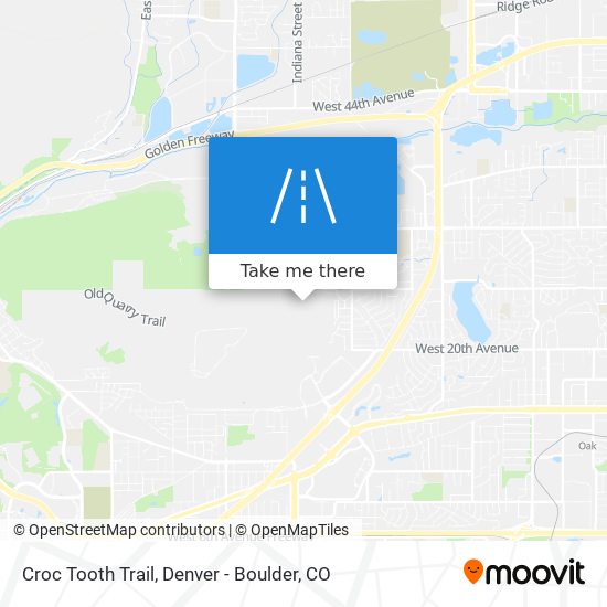 Croc Tooth Trail map