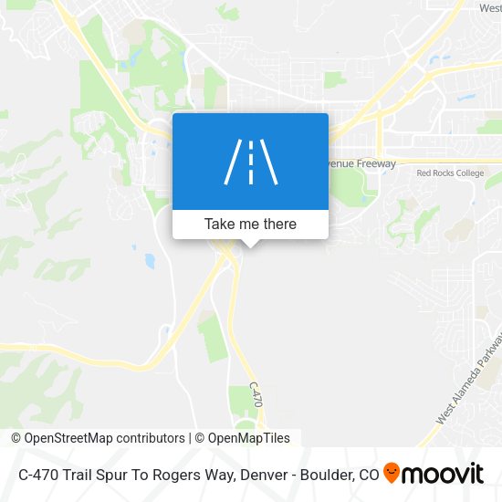 C-470 Trail Spur To Rogers Way map