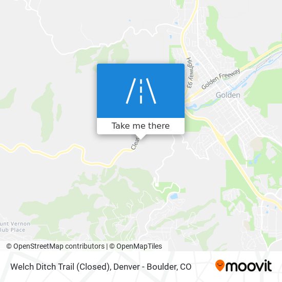 Welch Ditch Trail (Closed) map