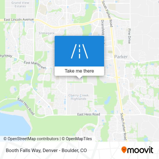 Booth Falls Way map