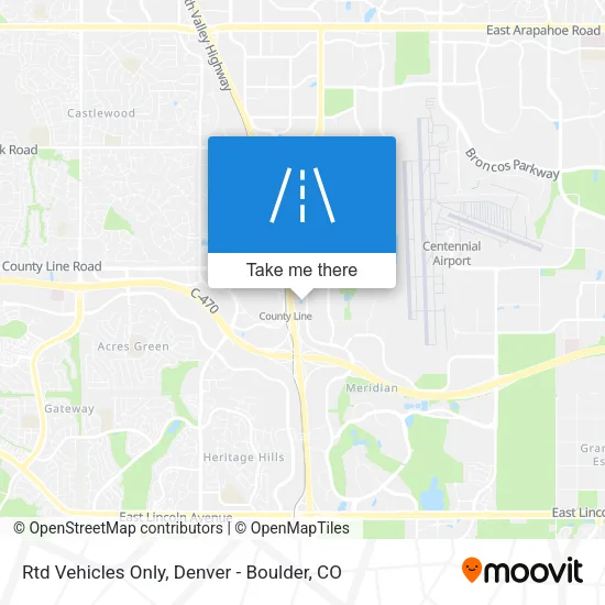 Rtd Vehicles Only map