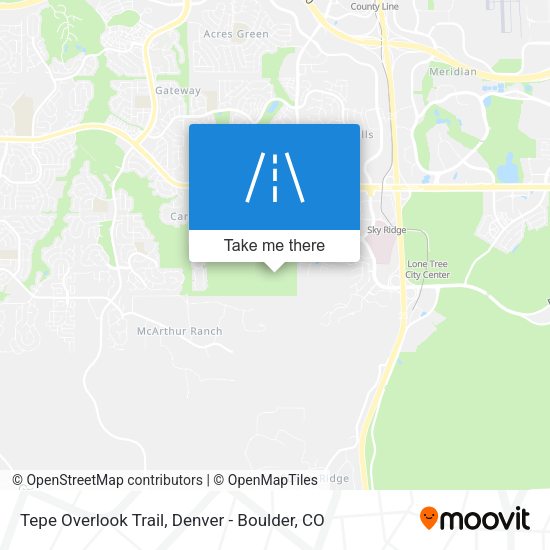 Mapa de Tepe Overlook Trail