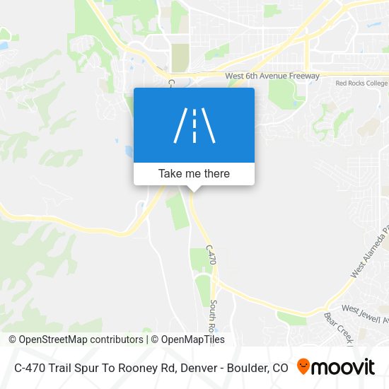 Mapa de C-470 Trail Spur To Rooney Rd