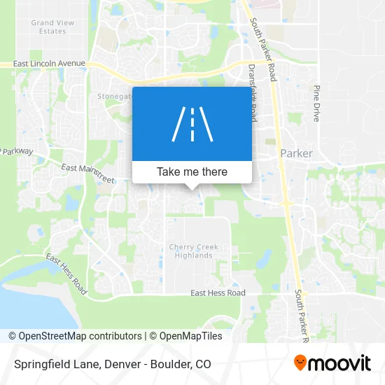 Springfield Lane map