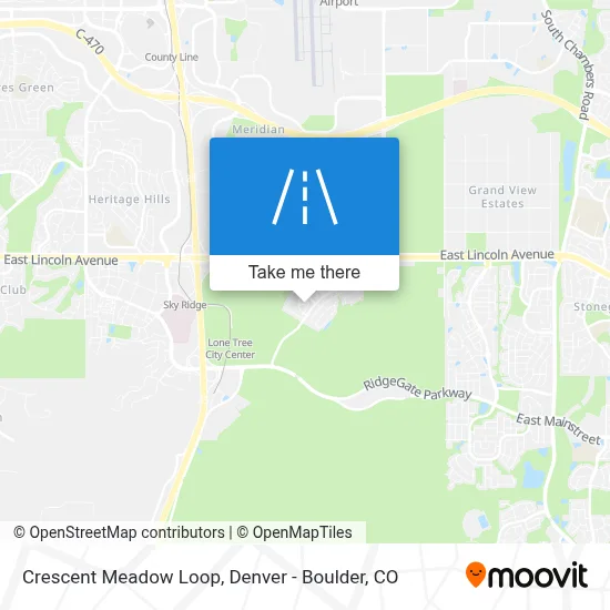 Crescent Meadow Loop map