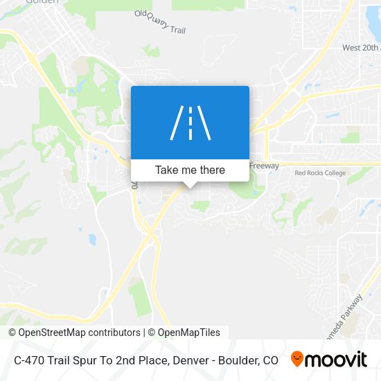 C-470 Trail Spur To 2nd Place map