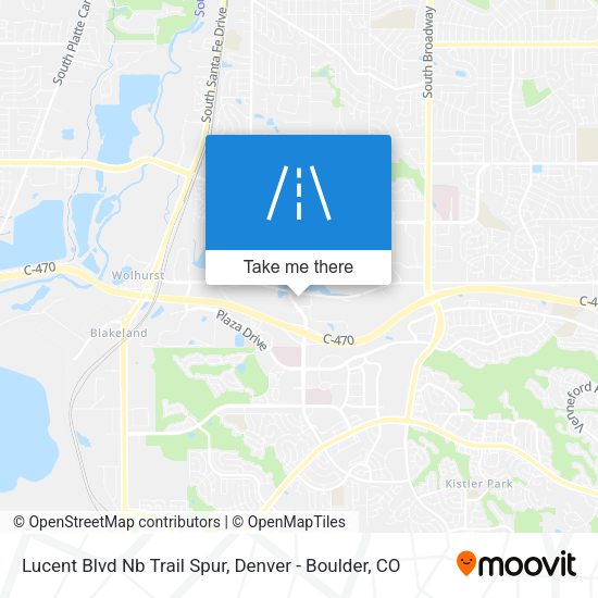 Lucent Blvd Nb Trail Spur map