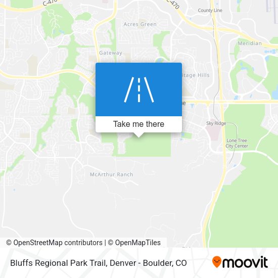 Bluffs Regional Park Trail map