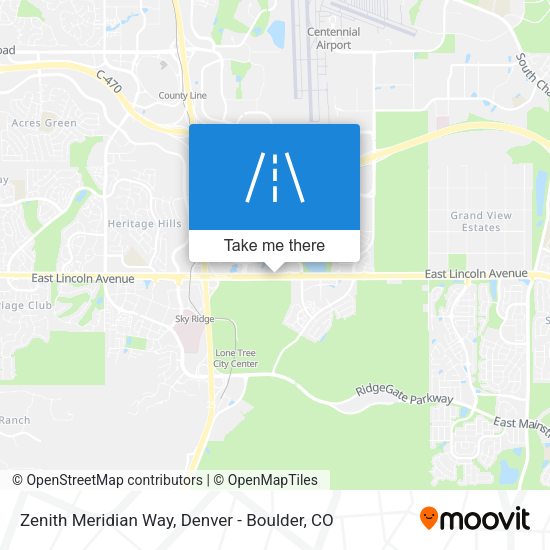Zenith Meridian Way map