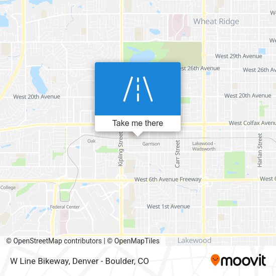 Mapa de W Line Bikeway