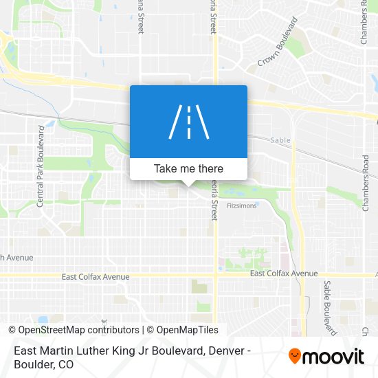Mapa de East Martin Luther King Jr Boulevard