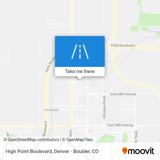Mapa de High Point Boulevard