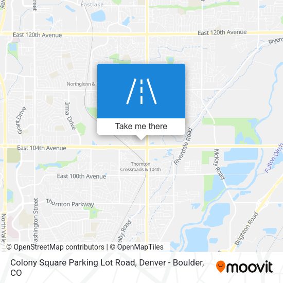 Mapa de Colony Square Parking Lot Road