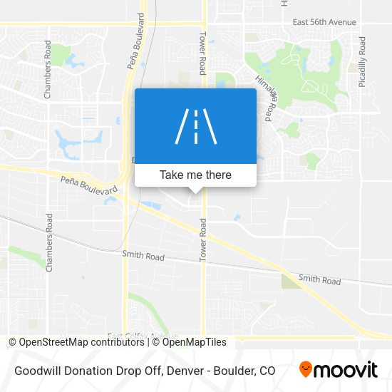 Mapa de Goodwill Donation Drop Off