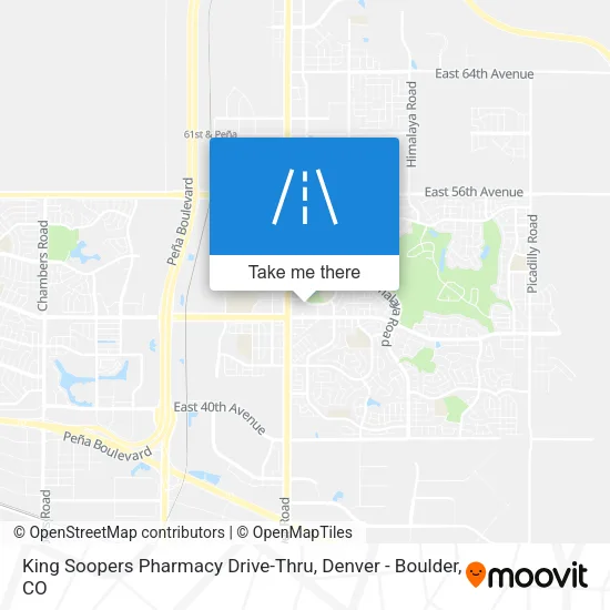 King Soopers Pharmacy Drive-Thru map