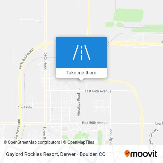 How to get to Gaylord Rockies Resort, Aurora by bus or train?