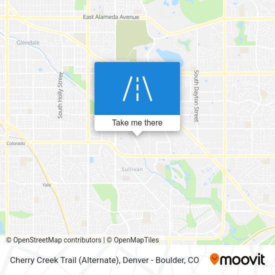 Cherry Creek Trail (Alternate) map