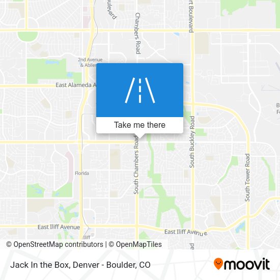 Jack In the Box map