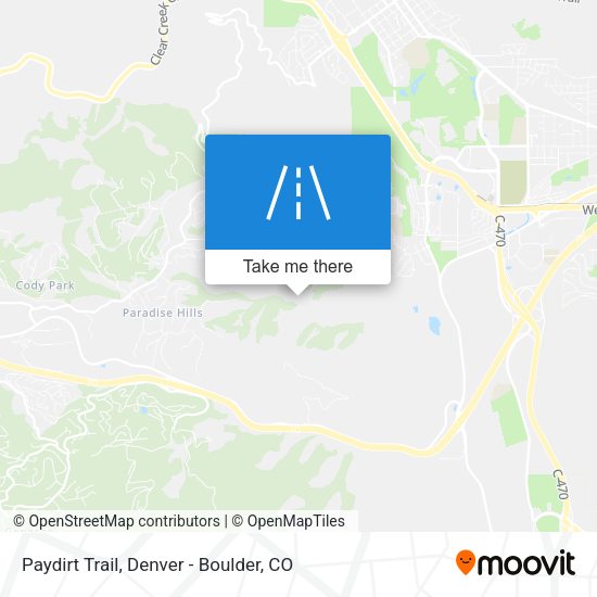 Paydirt Trail map