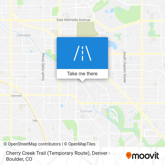 Cherry Creek Trail (Temporary Route) map
