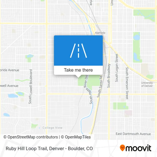 Ruby Hill Loop Trail map