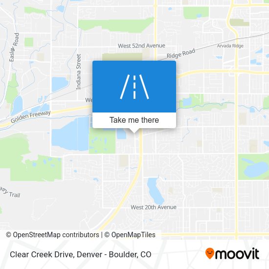 Clear Creek Drive map