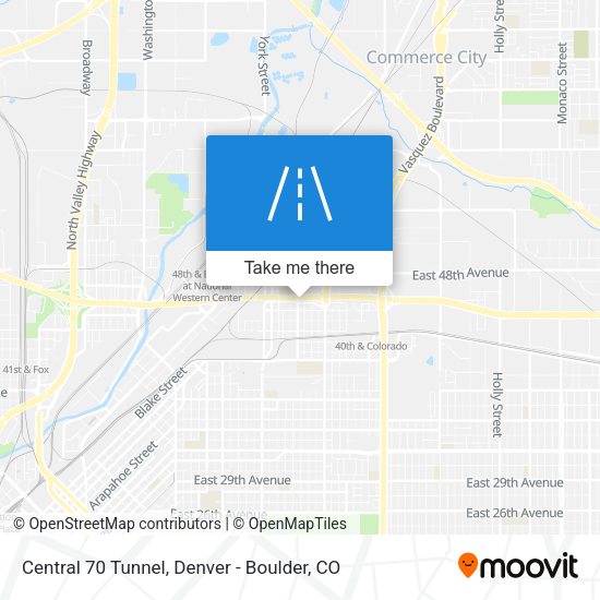 Mapa de Central 70 Tunnel