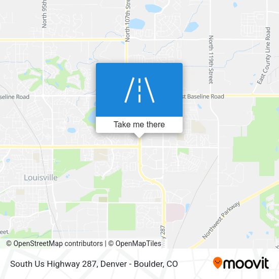 South Us Highway 287 map