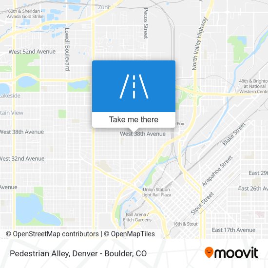 Pedestrian Alley map