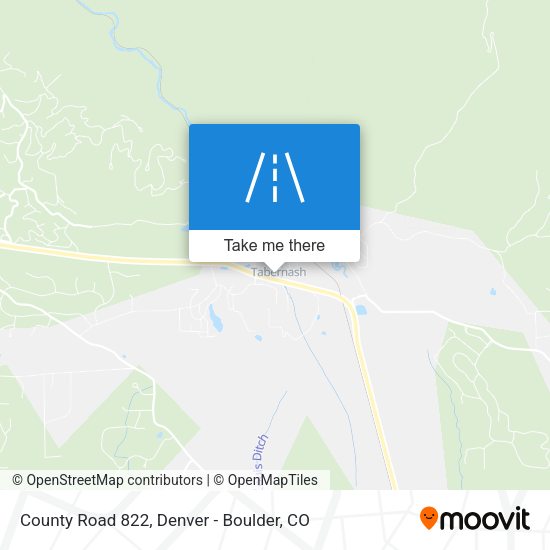 County Road 822 map