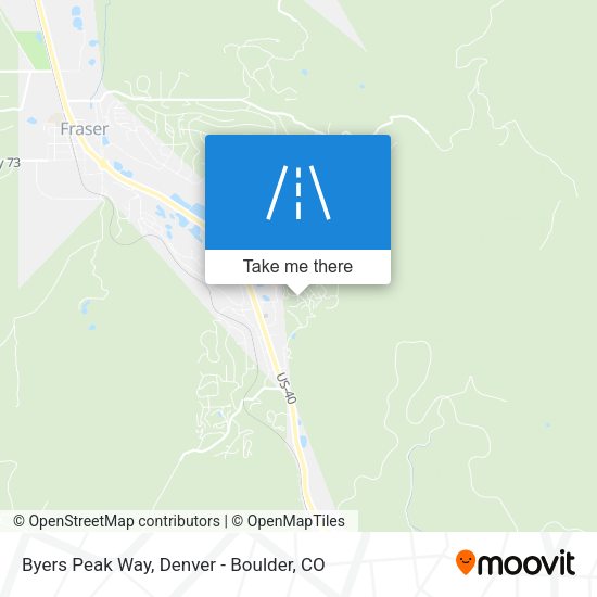 Byers Peak Way map