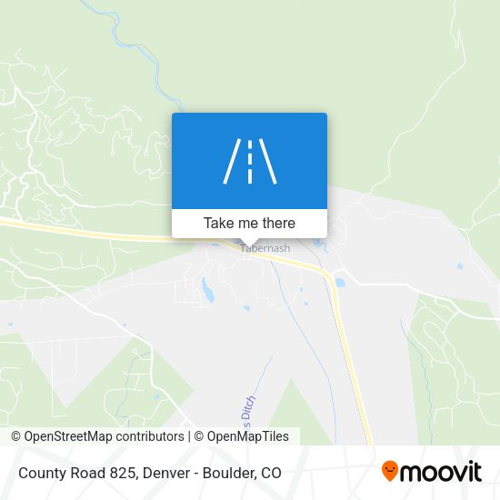 County Road 825 map