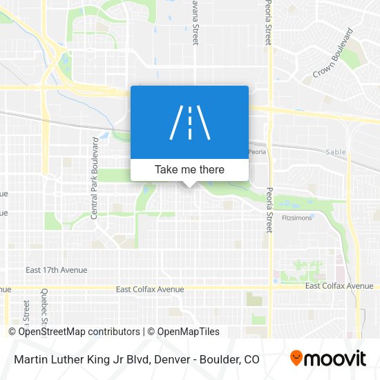 Martin Luther King Jr Blvd map