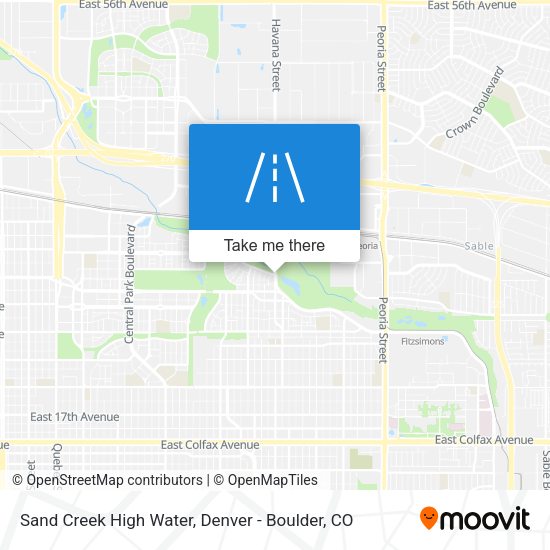 Sand Creek High Water map