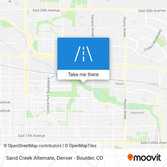 Mapa de Sand Creek Alternate