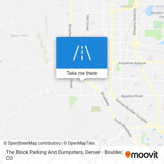 The Block Parking And Dumpsters map