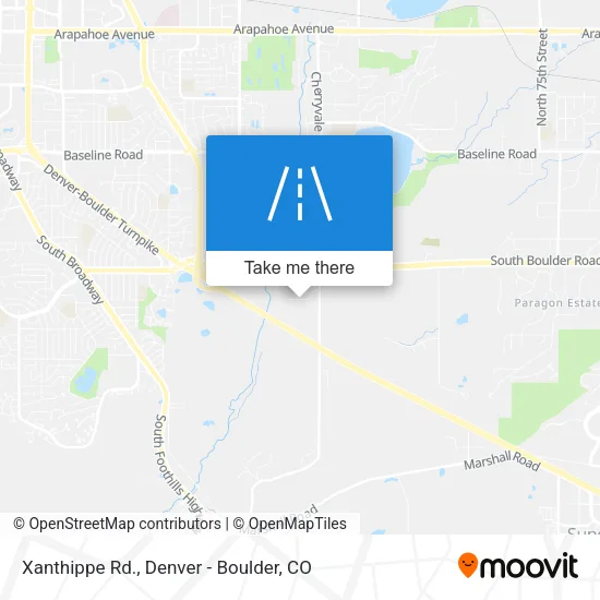 Xanthippe Rd. map