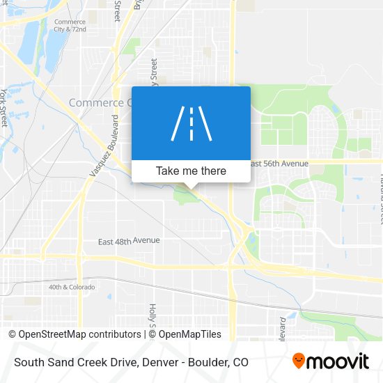 South Sand Creek Drive map