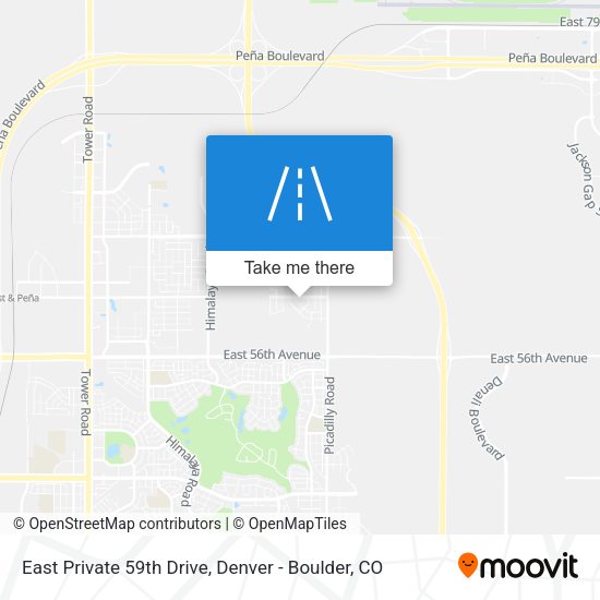 East Private 59th Drive map