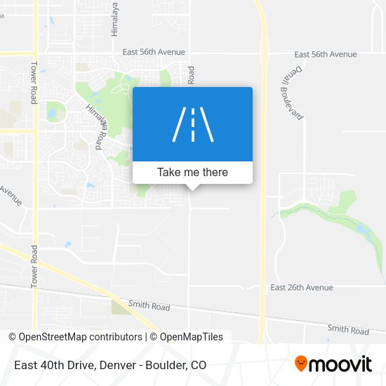 East 40th Drive map