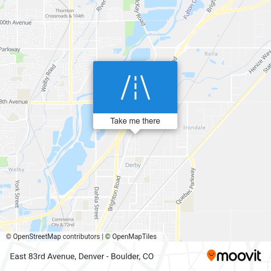 Mapa de East 83rd Avenue